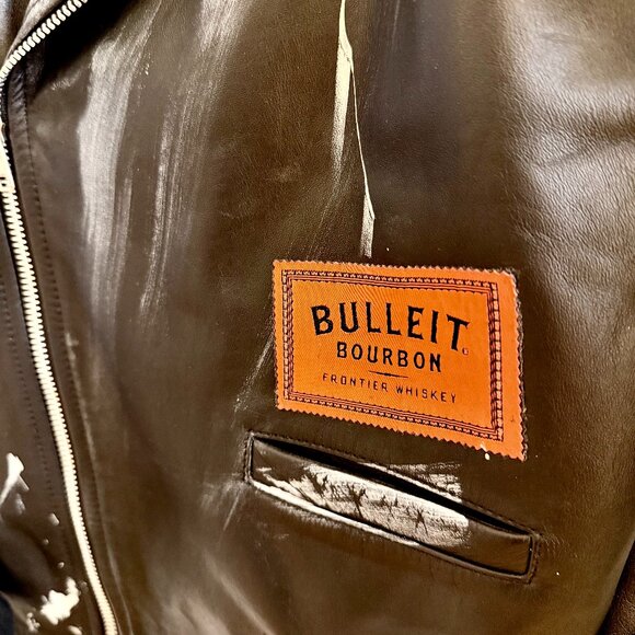 Custom Calf Leather Men's Jacket (New without Tags) - Picture 5 of 7